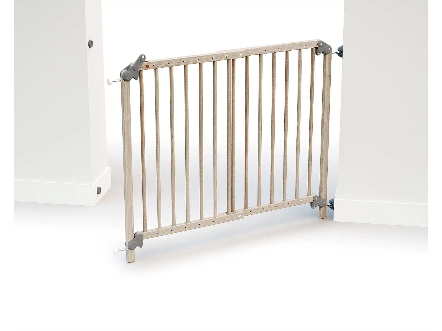 Cancelletto di sicurezza bambini estensibile legno - Faggio natural - 110 x 6 x 77 cm - Extensible 110 cm LOKEE