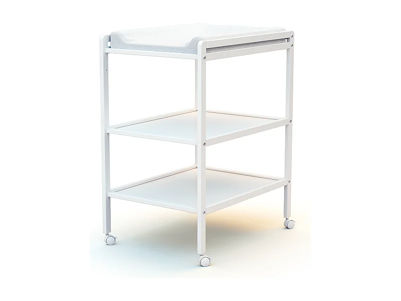 Fasciatoio 2 prateleiras ESSENTIEL legno ESSENTIEL - Bianco - 54 x 74 x 94 cm