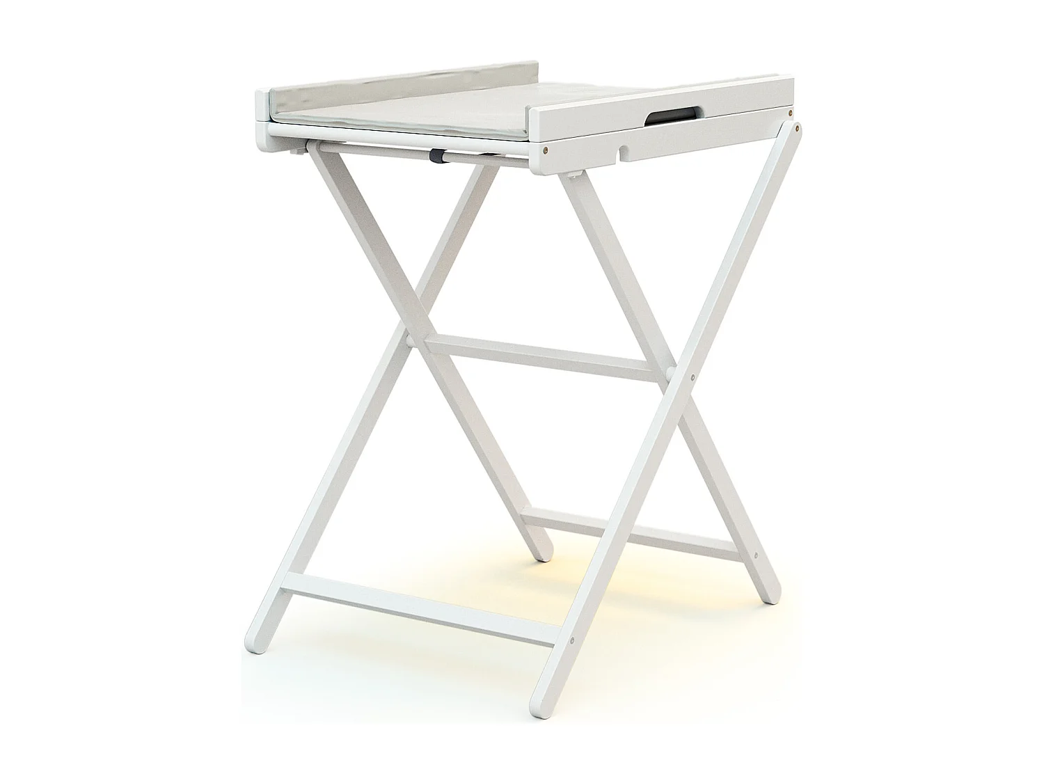 Fasciatoio pieghevole ESSENTIEL legno - Bianco - 58 x 78 x 91 cm