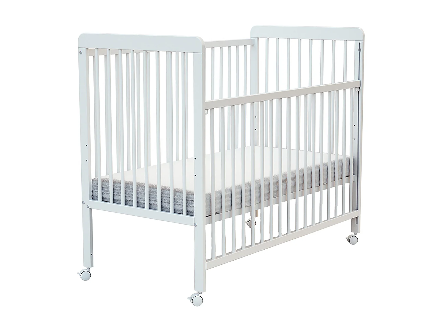 Cama bebê con lateral lateral deslizante madeira ESSENTIEL Branco 60 x 120 cm