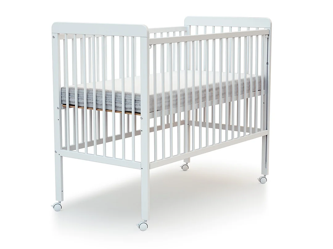 Cama bebê con lateral lateral deslizante madeira ESSENTIEL Branco 60 x 120 cm