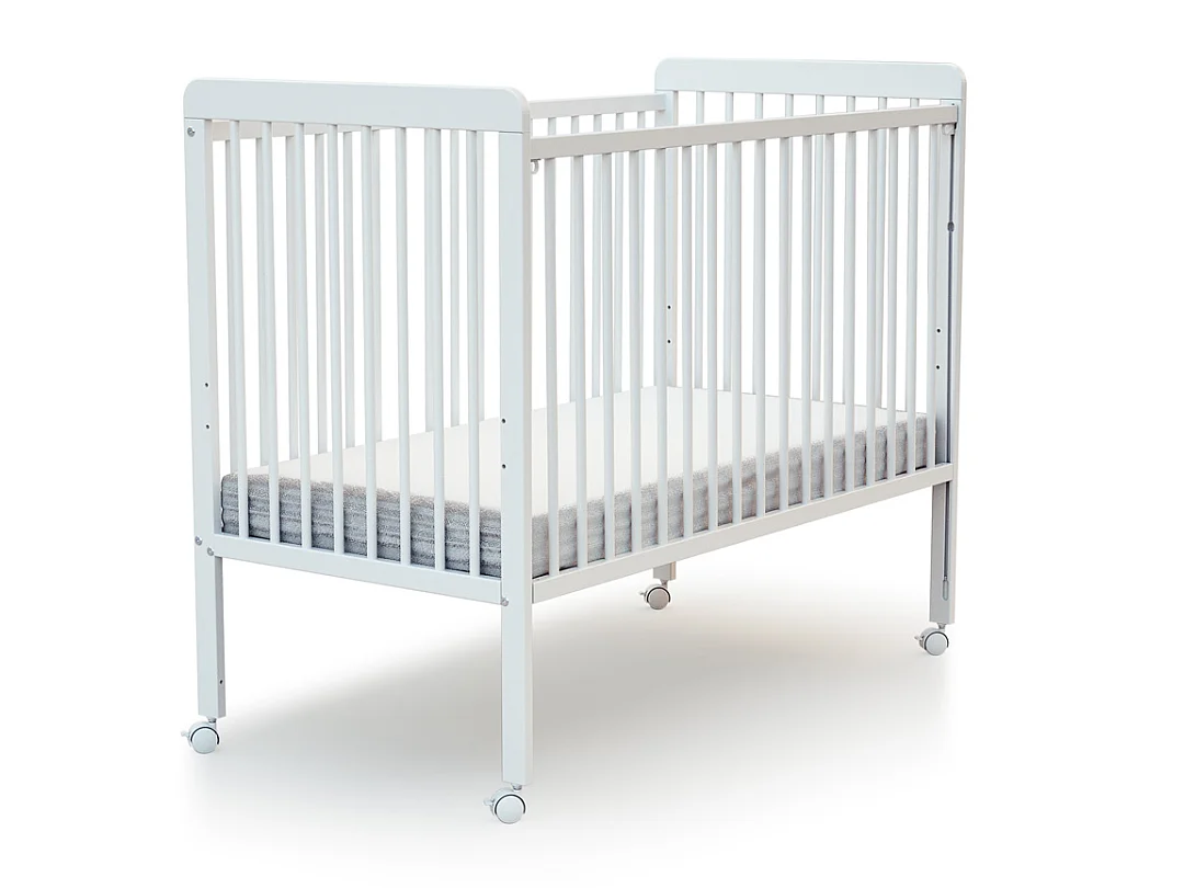 Cama bebê con lateral lateral deslizante madeira ESSENTIEL Branco 60 x 120 cm