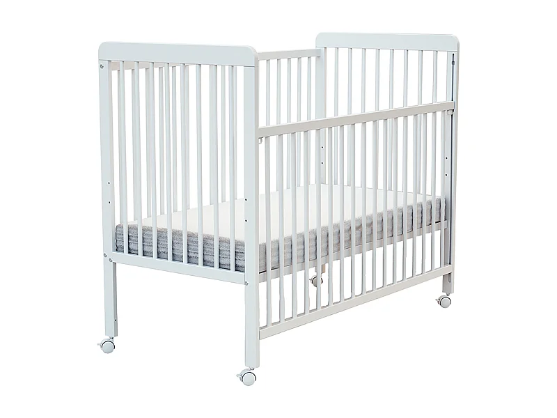 Cama bebê con lateral lateral deslizante madeira ESSENTIEL Branco 60 x 120 cm