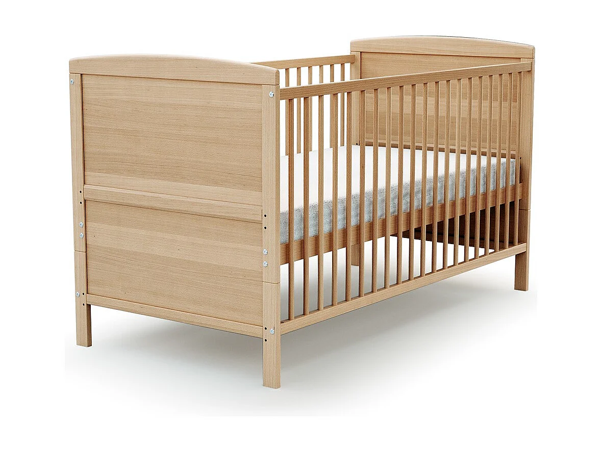 Cama de bebe convertível ESSENTIEL de madeira Faia envernizada 70 x 140 cm