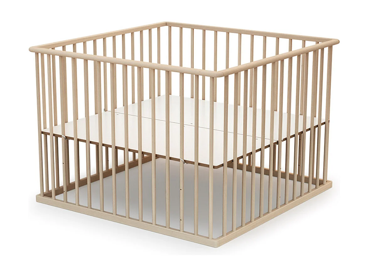 Houten kinderbox in hout Beuken onbewerkt 100 x 100 cm