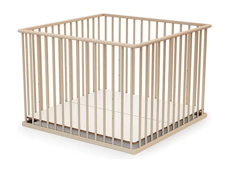 Houten kinderbox in hout Beuken onbewerkt 100 x 100 cm