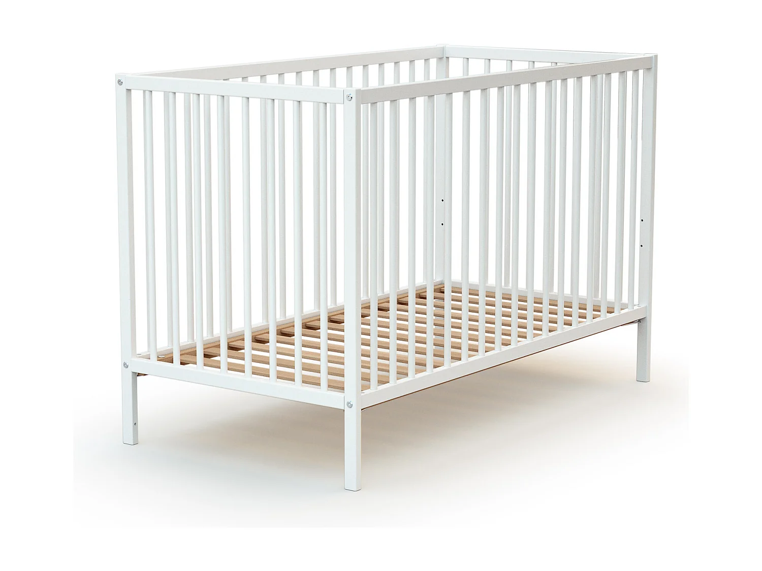 Cama de bebe de madeira Branco 60 x 120 cm ONE