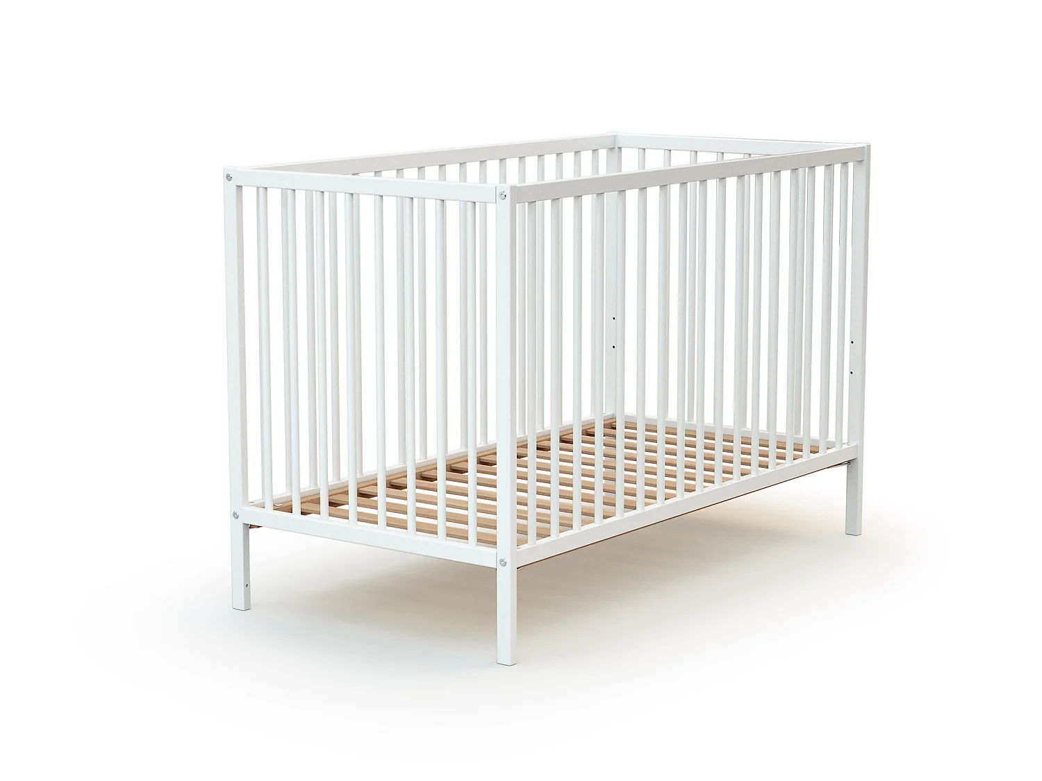 Cama de bebe de madeira Branco 60 x 120 cm ONE