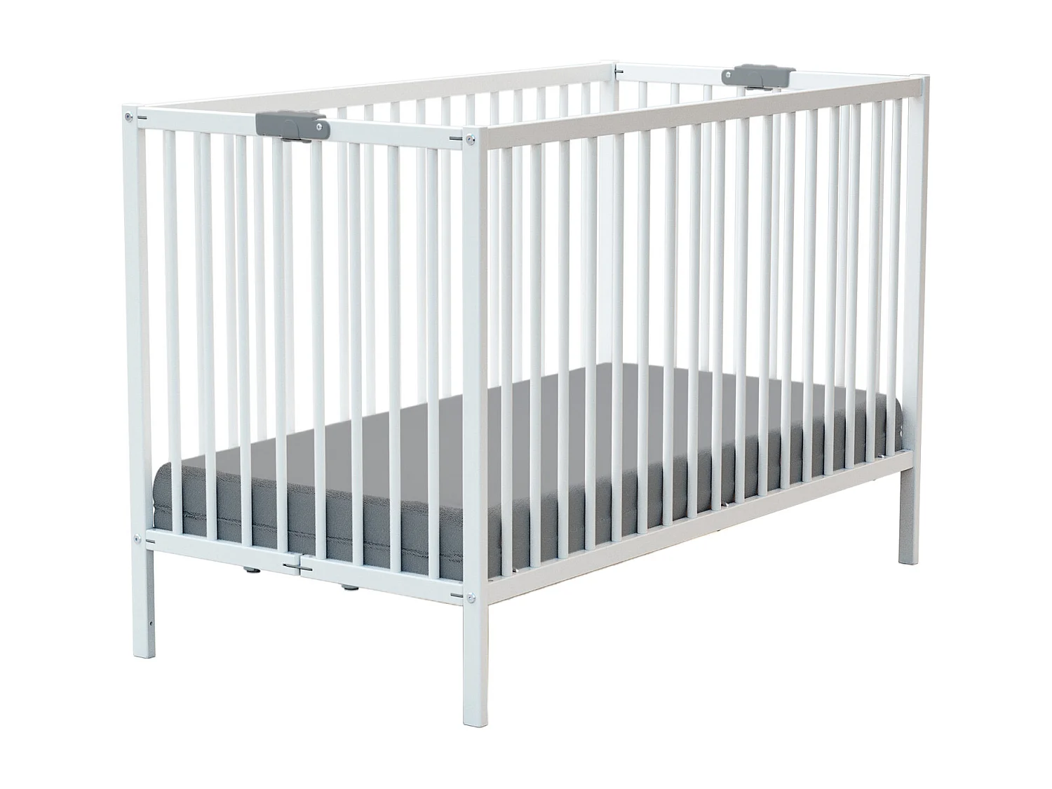 Cama de bebe dobrável de madeira Branco 60 x 120 cm FLEX