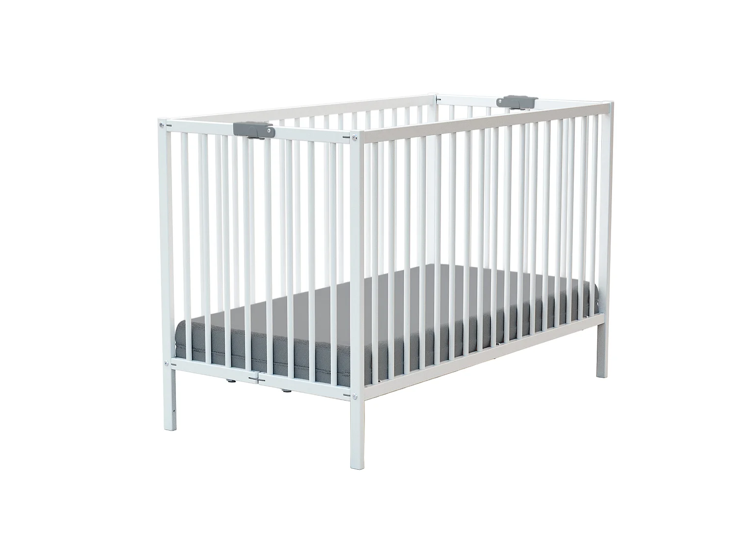 Cama de bebe dobrável de madeira Branco 60 x 120 cm FLEX