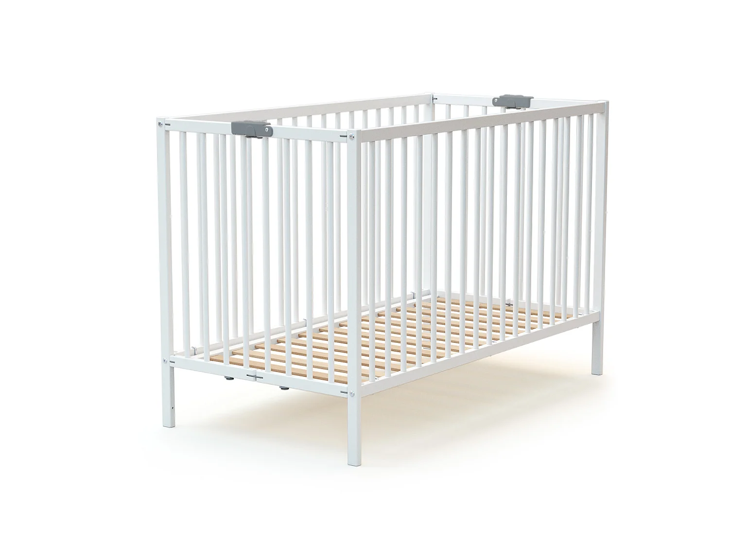 Cama de bebe dobrável de madeira Branco 60 x 120 cm FLEX