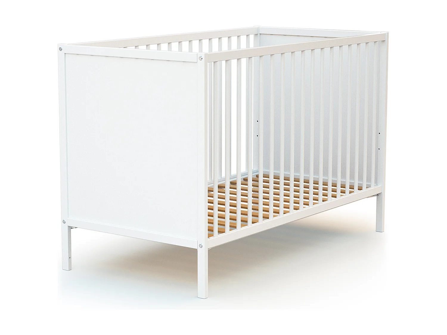 Cama de bebe de madeira Branco 60 x 120 cm ALBA