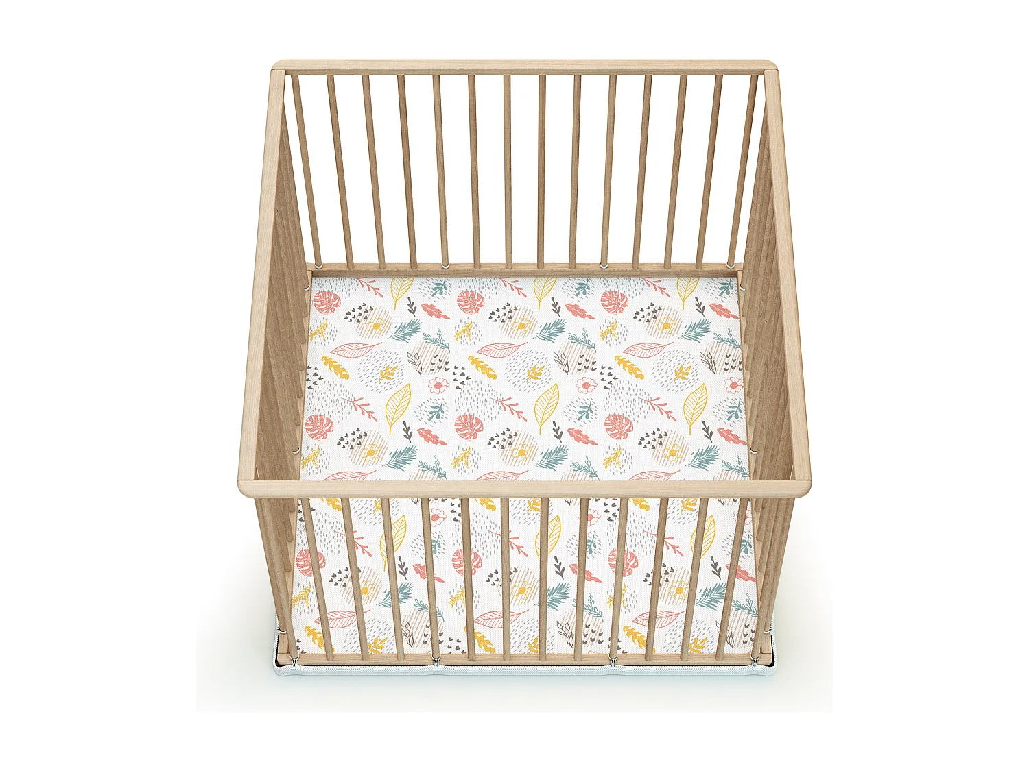 Houten kinderbox in hout Beuken onbewerkt 100 x 100 cm