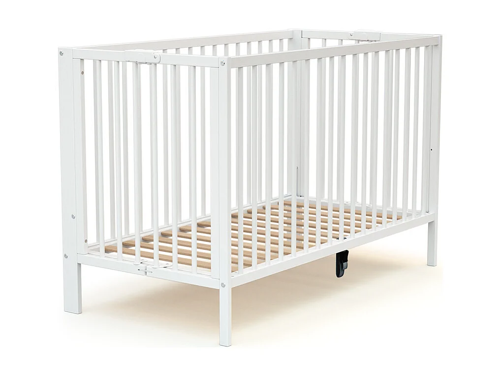 Cama de bebe dobrável ESSENTIEL de madeira Branco 60 x 120 cm