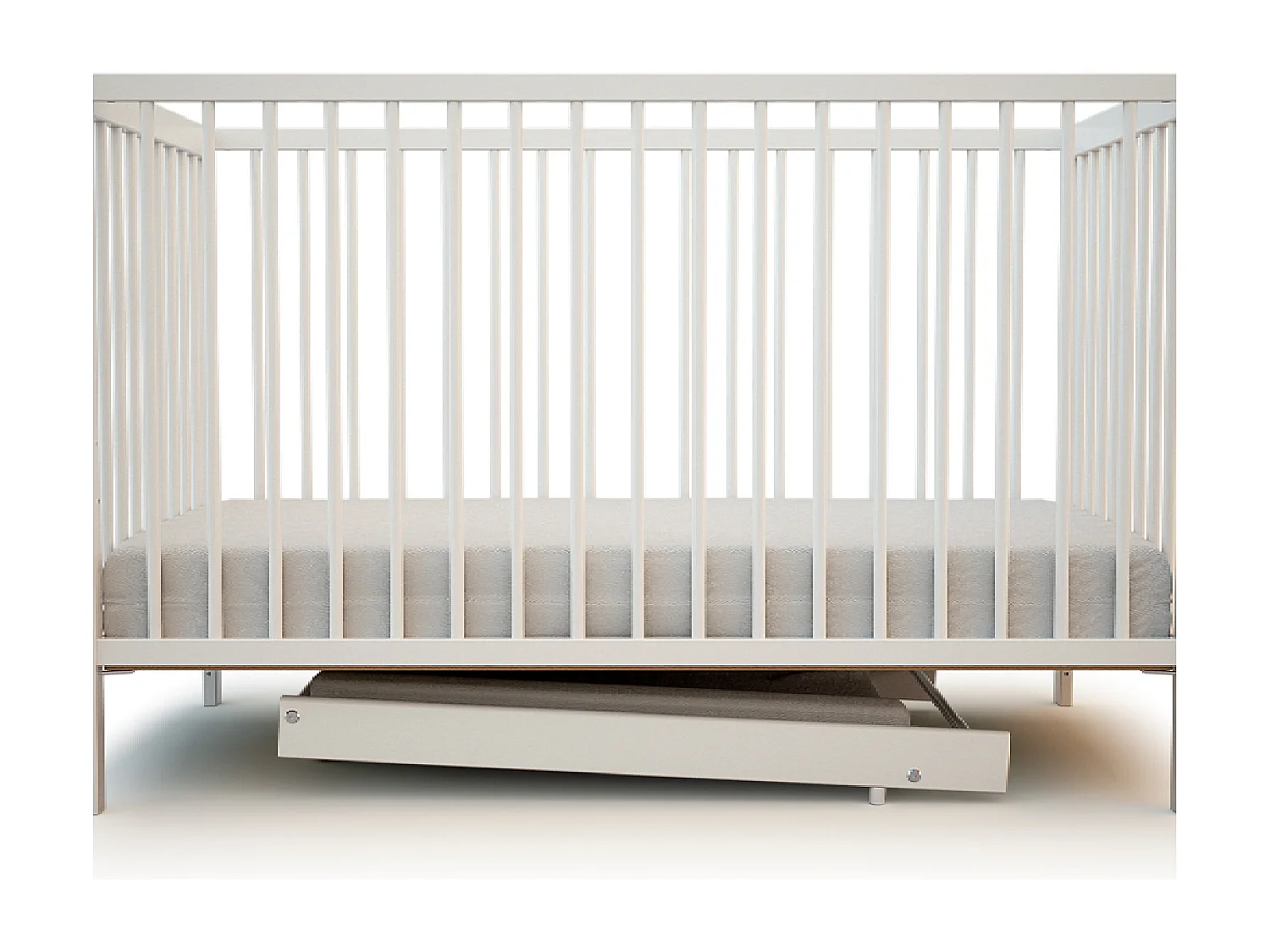 Ripiano fasciatoio rimovibile per lettino ESSENTIEL legno - Bianco - 60x120/70x140 cm