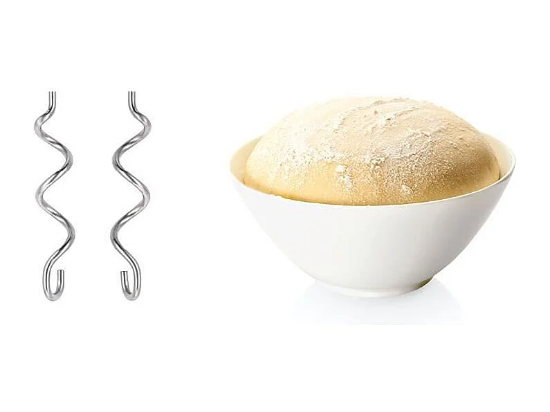 Batteur ErgoMixx 450 W - BOSCH MFQ36400 blanc/gris - 5 vitesses+turbo - 2 fouets inox - 2 crochets pétrisseurs inox -