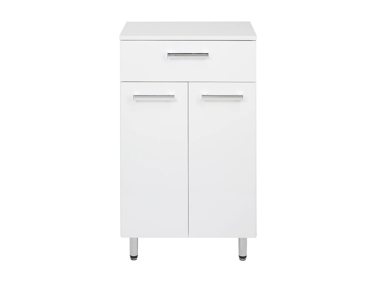 Weißer Badezimmerschrank Stehende Kommode 50 cm Lupo