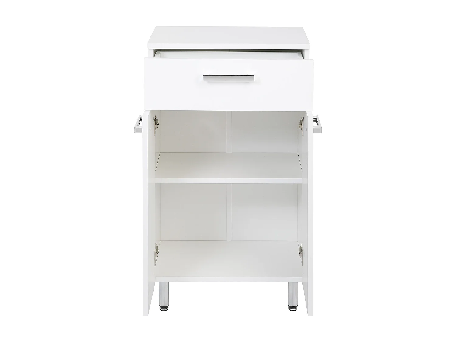 Weißer Badezimmerschrank Stehende Kommode 50 cm Lupo