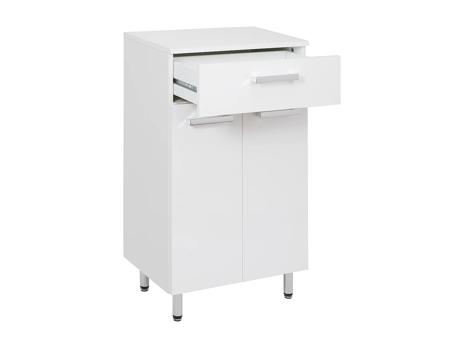 Weißer Badezimmerschrank Stehende Kommode 50 cm Lupo