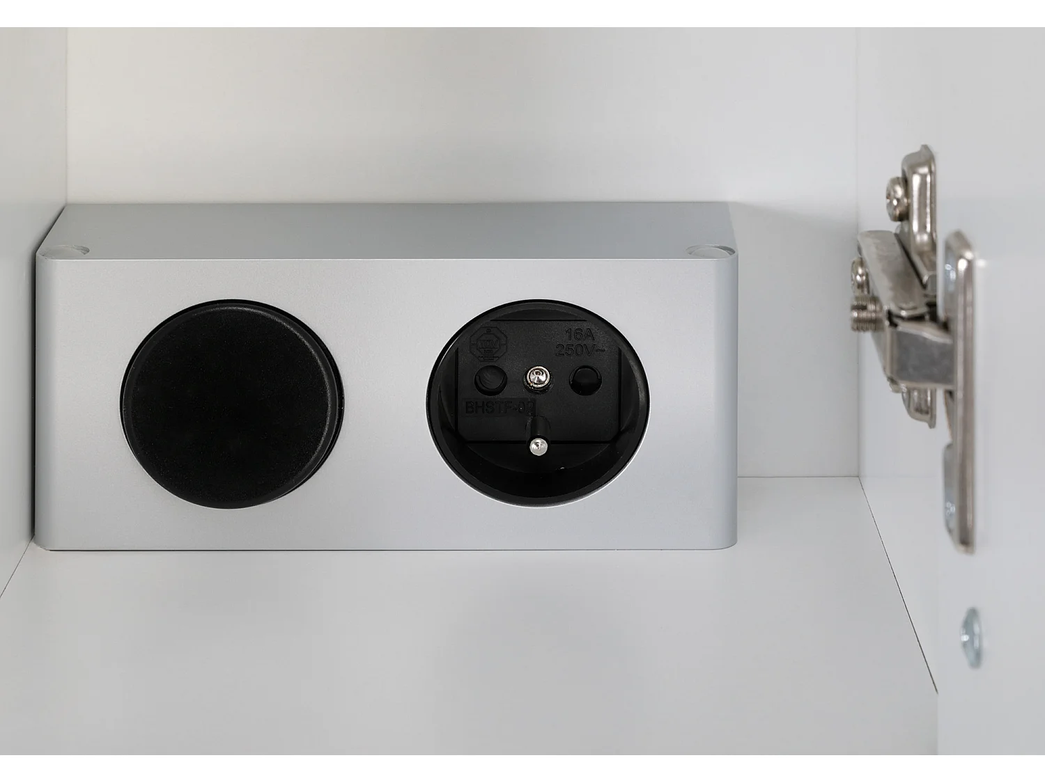 Conjunto blanco para baño de pie 60 cm Armario con lavabo Columna 50 cm Armario con espejo Lupo