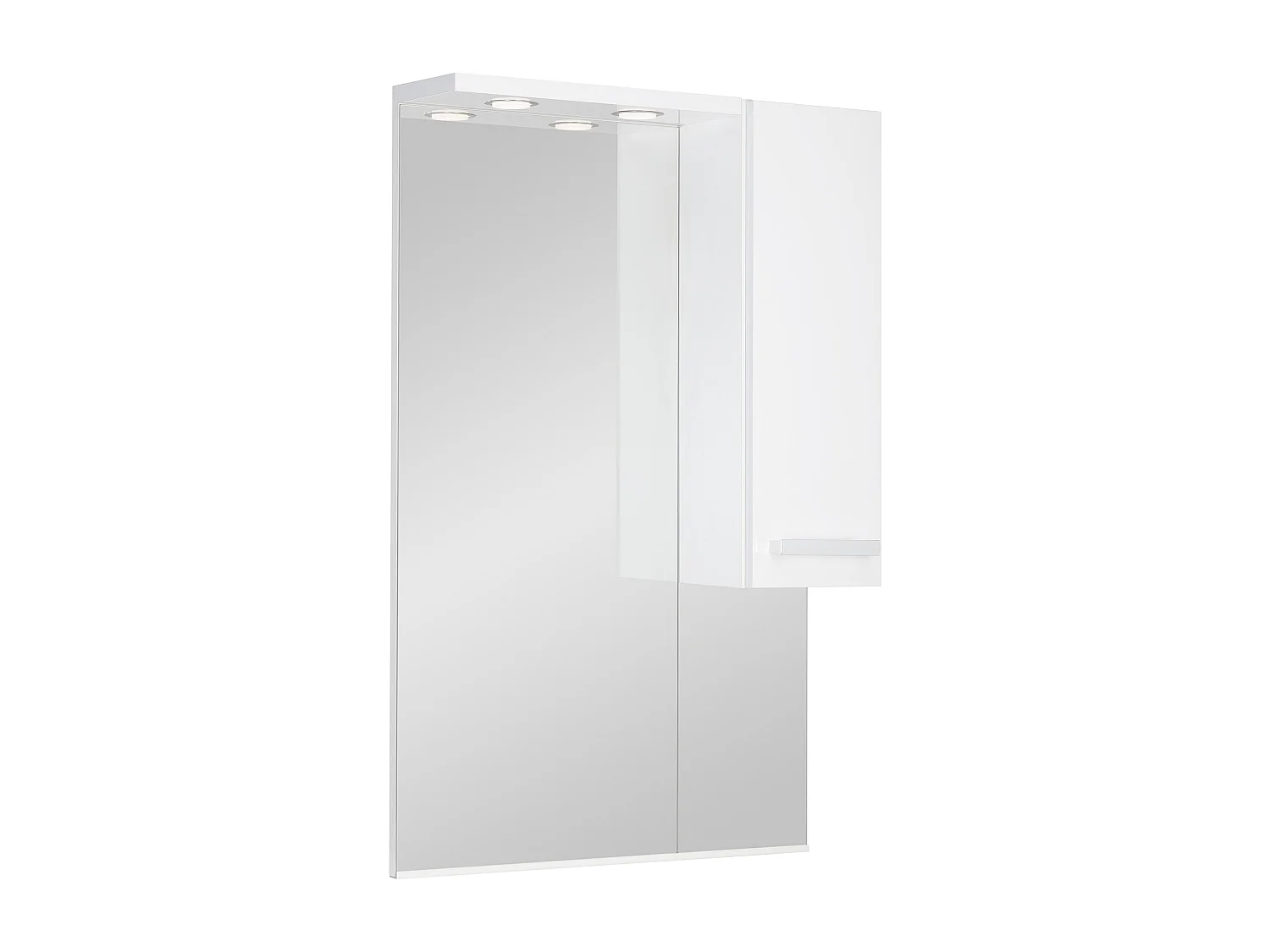 Set da bagno bianco da appoggio 65 cm Mobile con lavabo Mobile con specchio Lupo