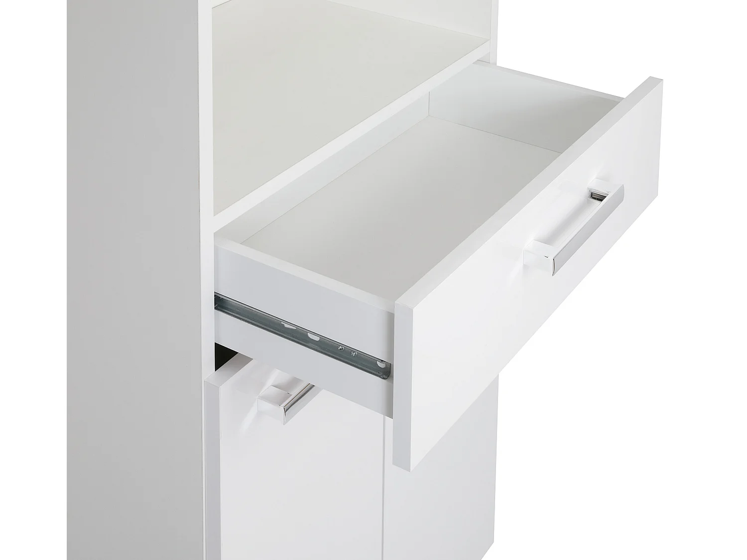 Set da bagno bianco da appoggio 65 cm Mobile con lavabo Colonna 50 cm Lupo