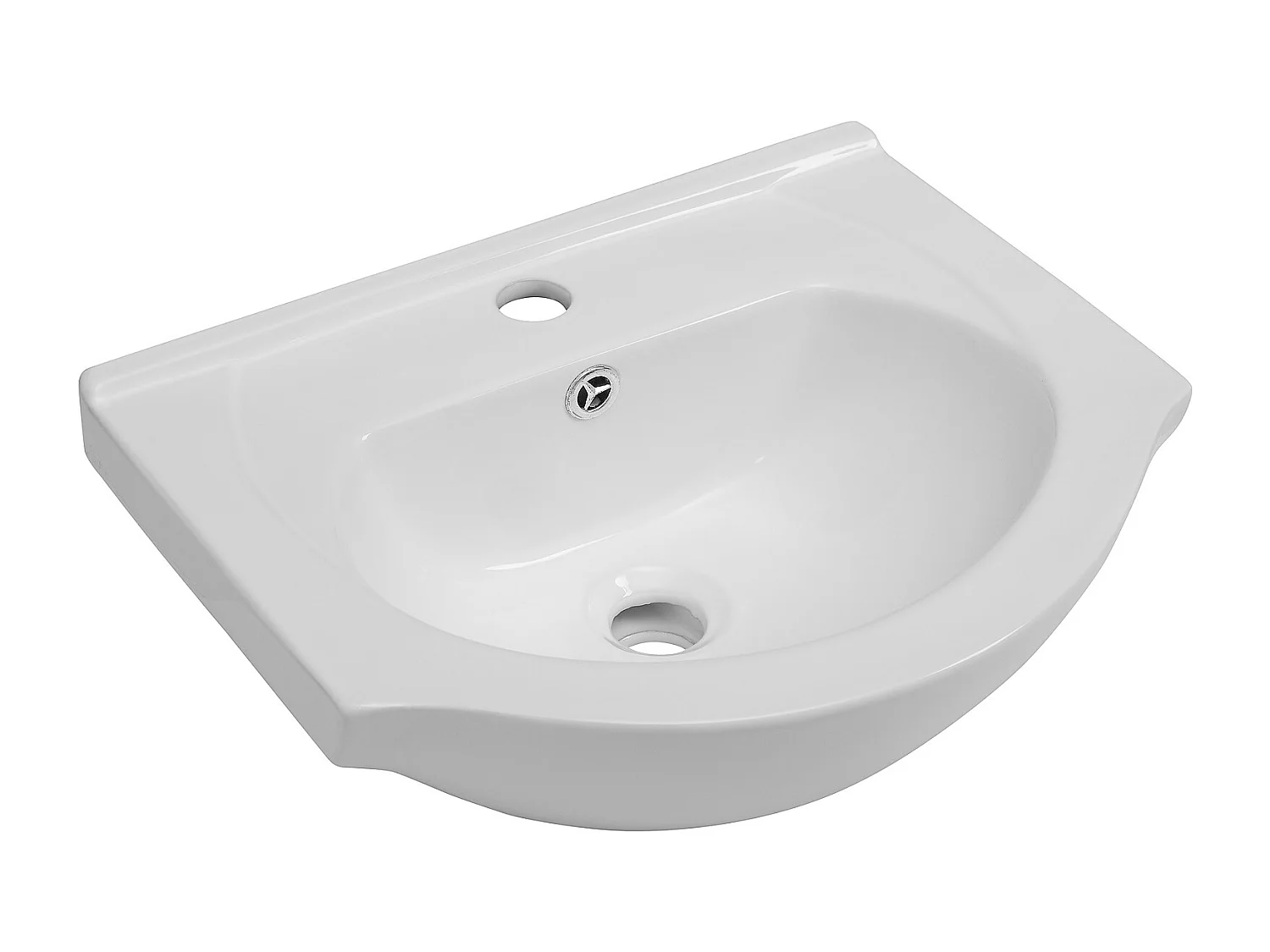 Wit badkamerset staand 45 cm kast met wastafel Lupo