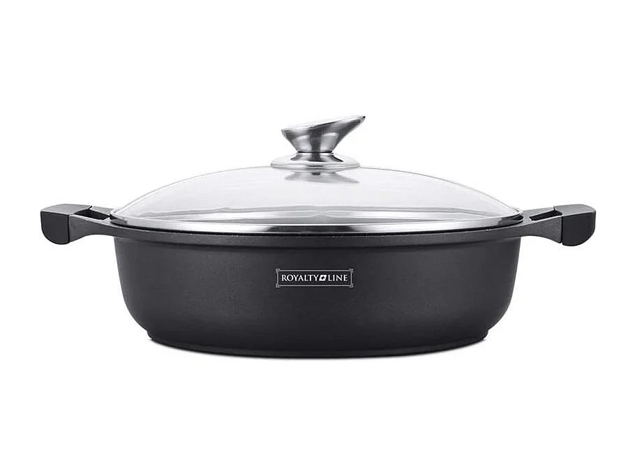 Casserole large 30 cm 4,8L Noir Royaltyline RLBR30M