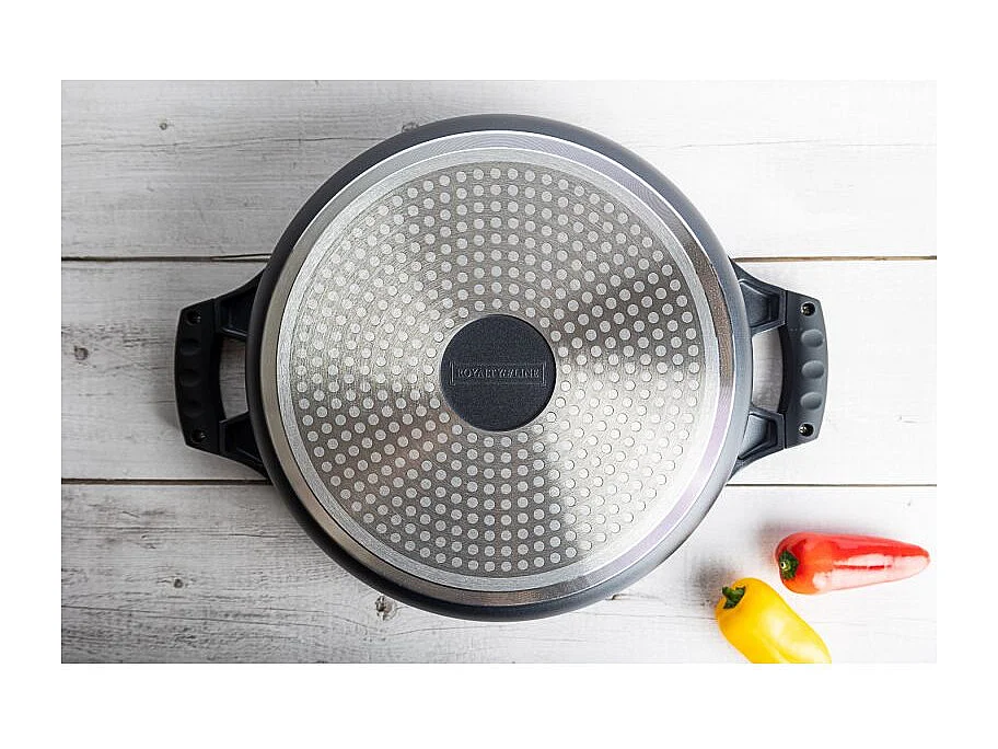 Casserole large 30 cm 4,8L Noir Royaltyline RLBR30M