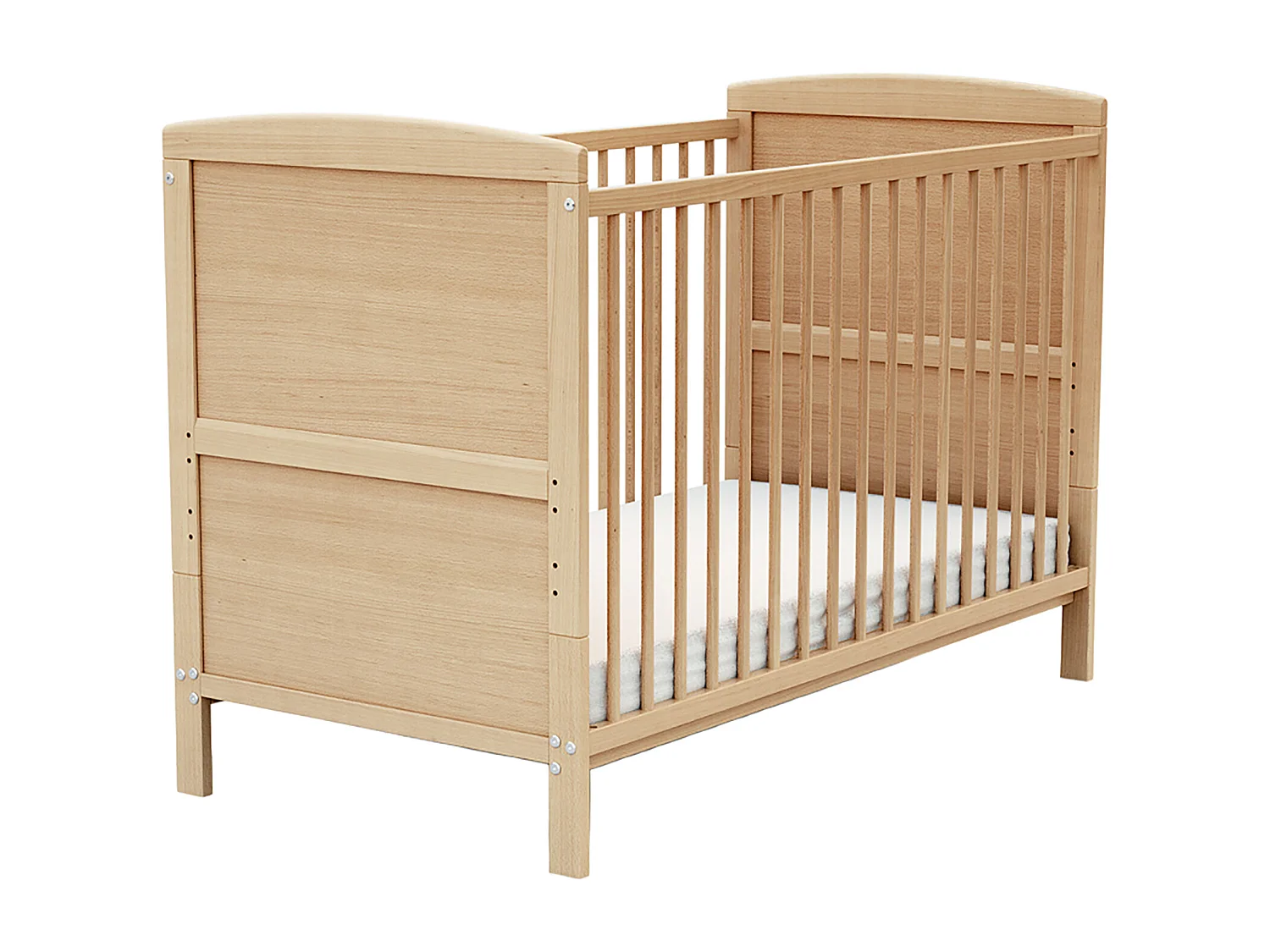 Lit bébé évolutif en bois ESSENTIEL Hêtre Verni 60 x 120 cm