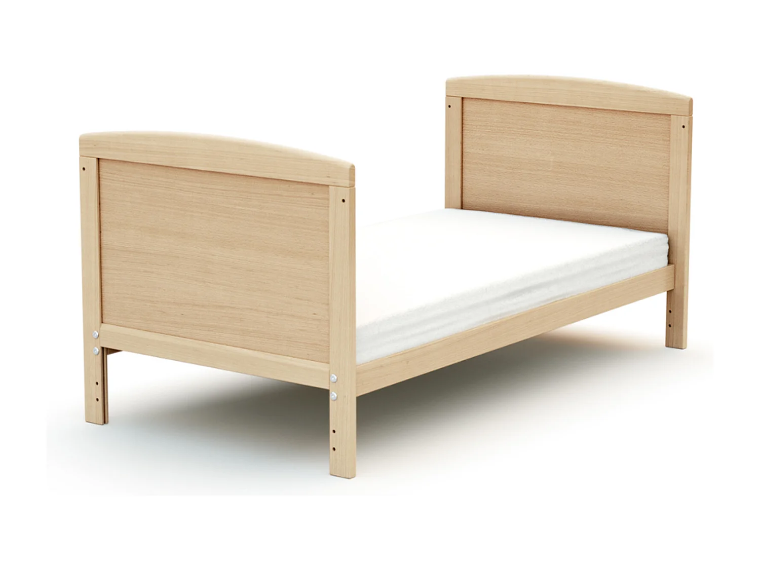 Lit bébé évolutif en bois ESSENTIEL Hêtre Verni 60 x 120 cm