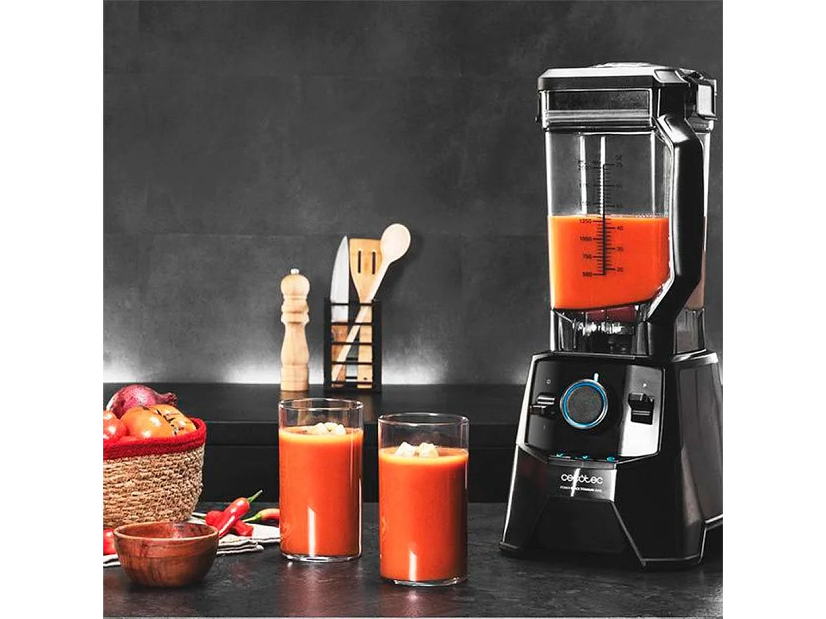 Batidora de vaso Cecotec Power Black Titanium 2000 Pro 2000W 32500 rpm negro