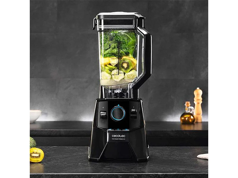 Batidora de vaso Cecotec Power Black Titanium 2000 Pro 2000W 32500 rpm negro