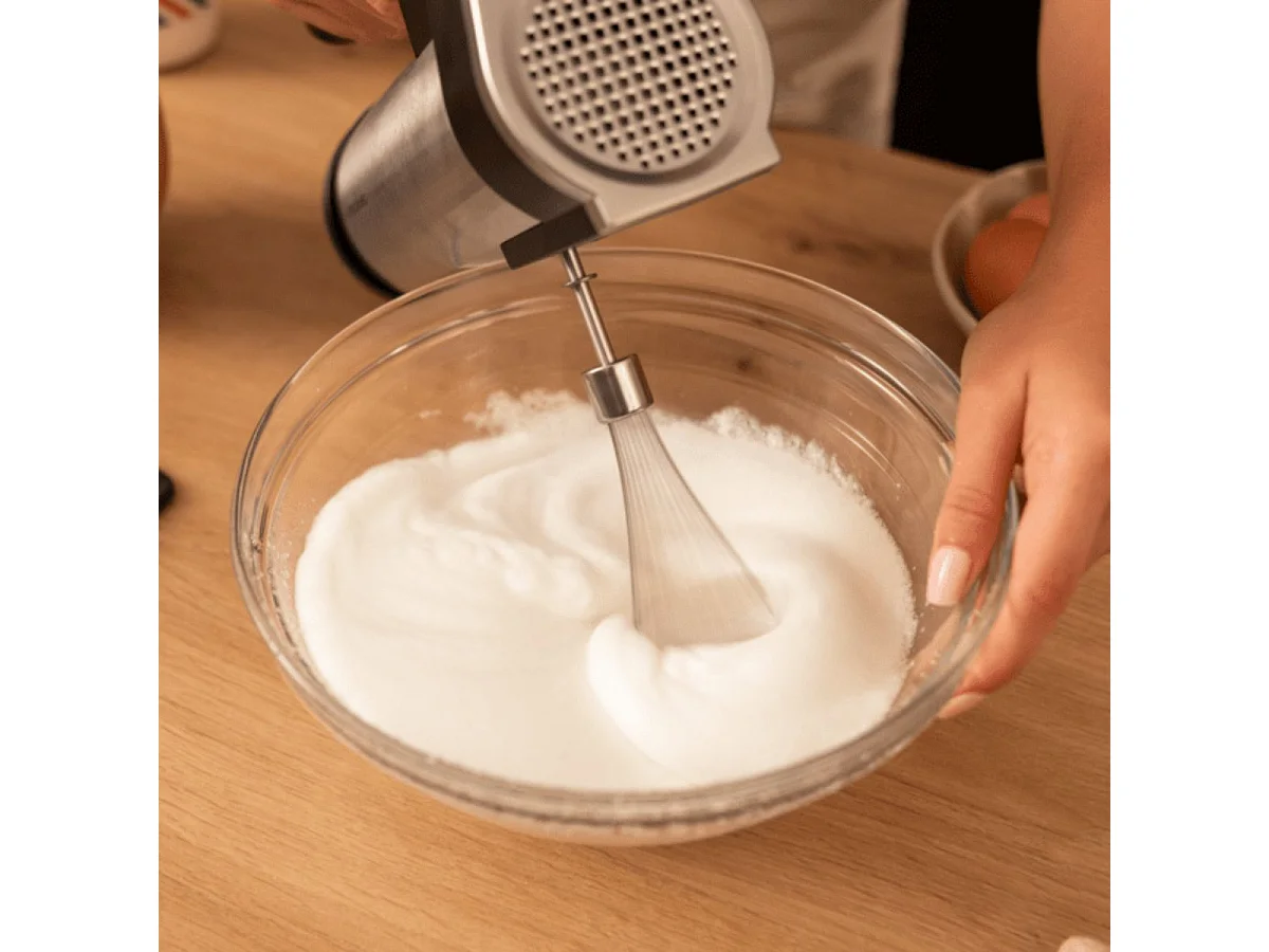 Batidora de varillas Cecotec PowerTwist 500 Full Steel 500W 5 velocidades negro/inox