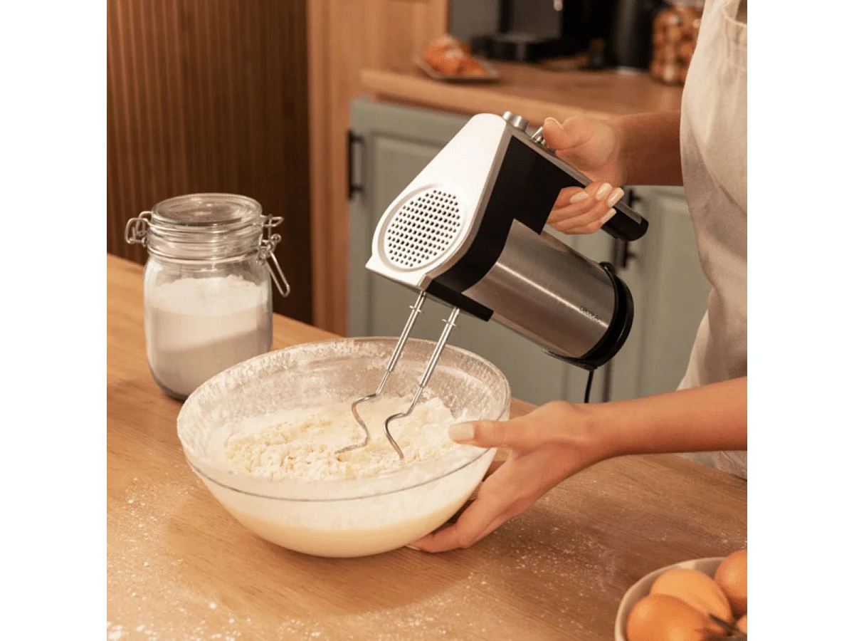 Batidora de varillas Cecotec PowerTwist 500 Full Steel 500W 5 velocidades negro/inox