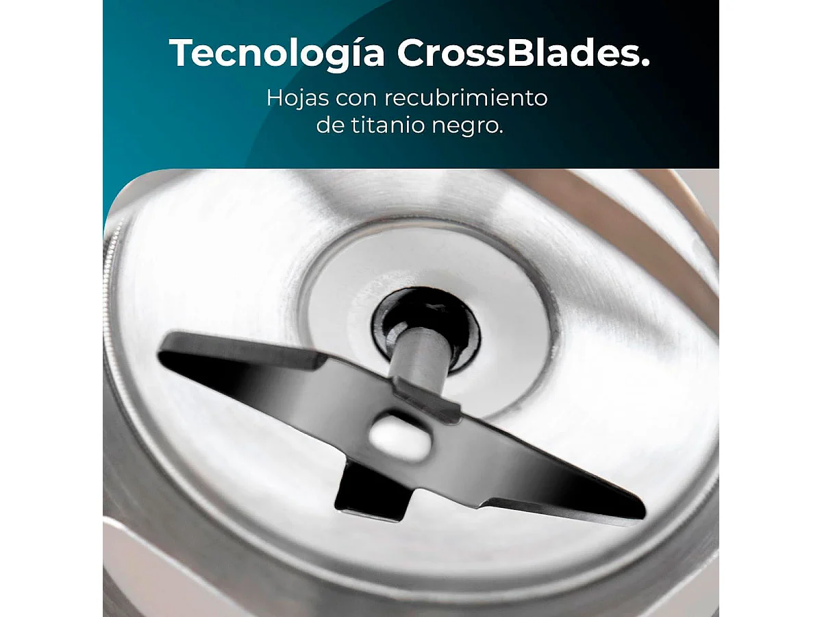 Batidora de mano Cecotec Power Neutron 1100MAX Cream&Crush 1100W con accesorios inox