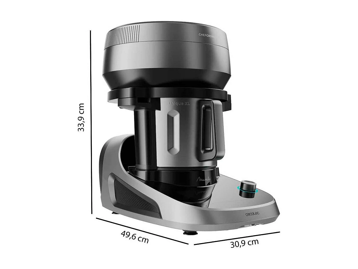 Robot de cocina Cecotec Mambo CooKing Unique 2200W ChefCrown WiFi inox