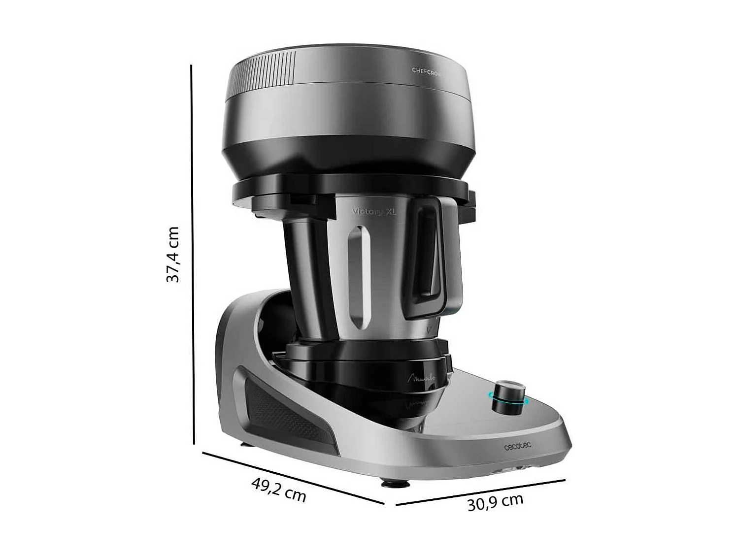 Robot de cocina Cecotec Mambo CooKing Victory 1700W ChefCrown WiFi inox