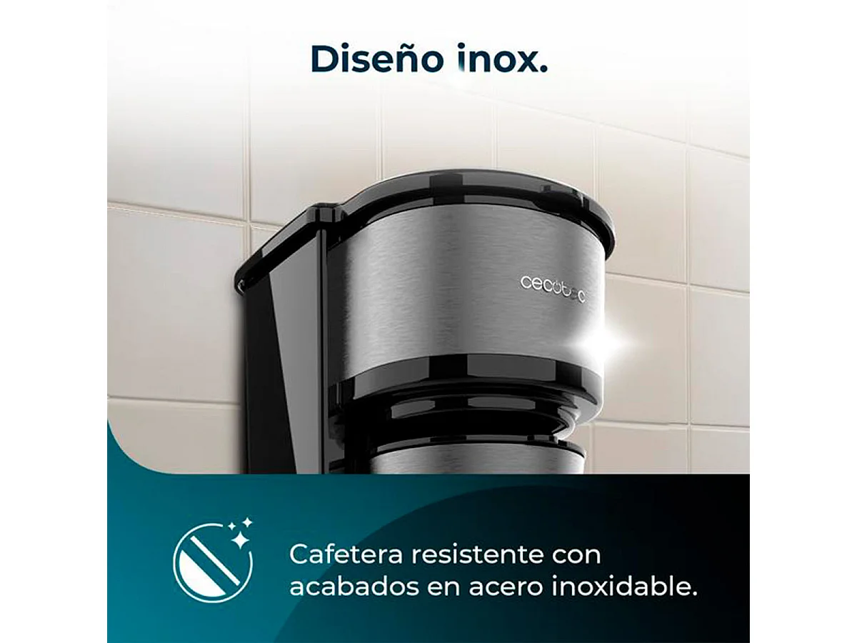 Cafetera de goteo Cecotec Coffee 66 Drop & Go 700W 420ml con termo inox