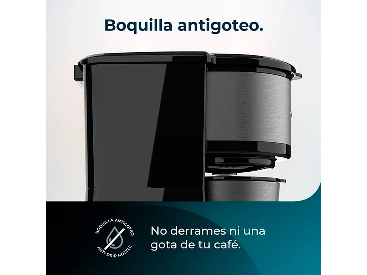 Cafetera de goteo Cecotec Coffee 66 Drop & Go 700W 420ml con termo inox