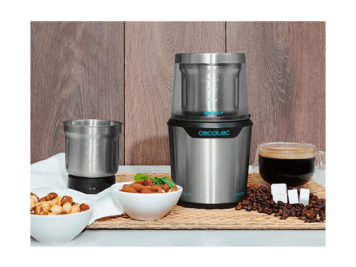 Molinillo eléctrico Cecotec TitanMill 300 DuoClean 300W inox