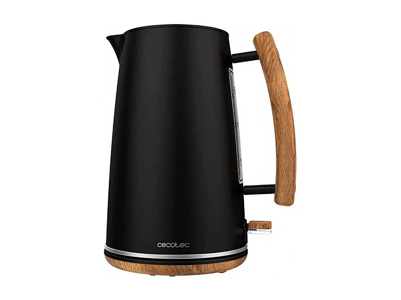 Hervidor de agua eléctrico Thermosense 400 Black Woody 1,7L 3000W negro/madera