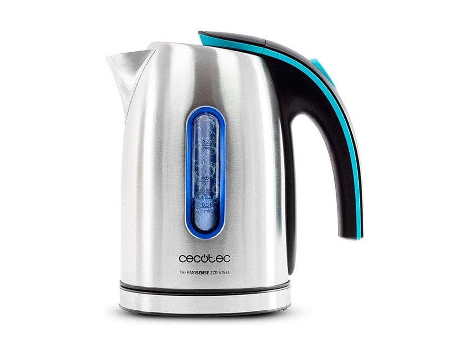 Cecotec ThermoSense 220 Steel bollitore elettrico 1,2 L 1630 W Acciaio inox