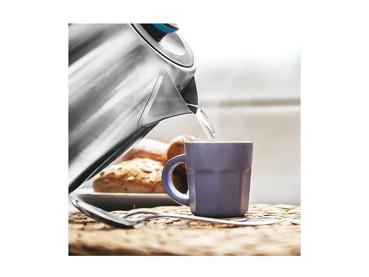 Cecotec ThermoSense 220 Steel bollitore elettrico 1,2 L 1630 W Acciaio inox