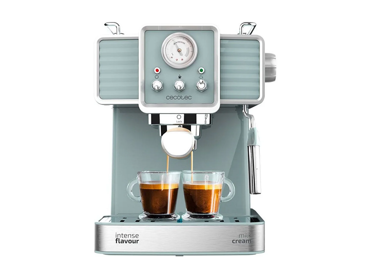 Cafetera express Cecotec Power Espresso 20 Tradizionale 1350W azulado