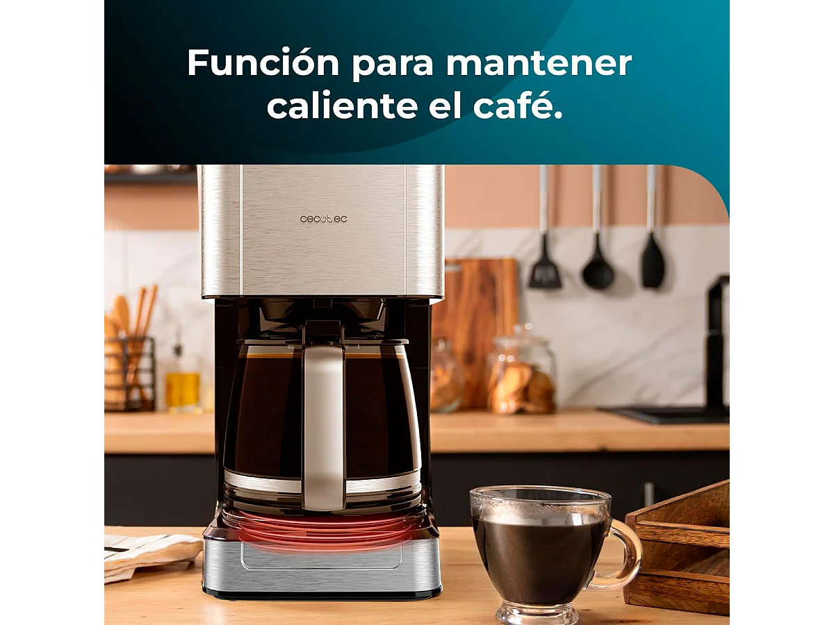 Cafetera de goteo Cecotec Coffee 56 800W 12 tazas inox