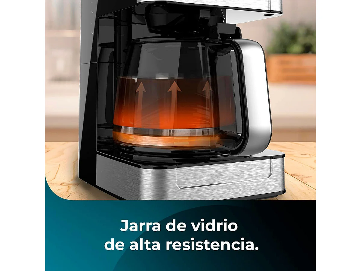 Cafetera de goteo Cecotec Coffee 56 800W 12 tazas inox