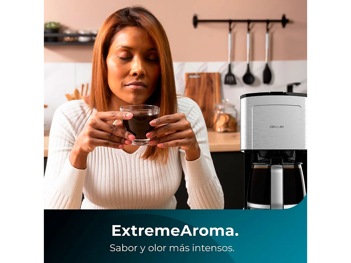 Cafetera de goteo Cecotec Coffee 56 800W 12 tazas inox