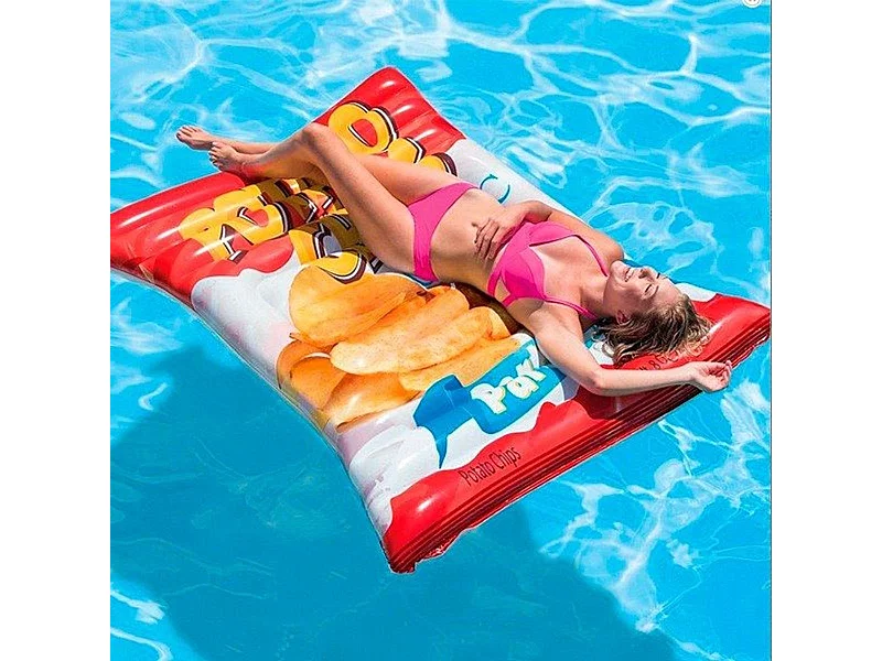 Colchoneta Bolsa de patatas fritas Intex 178 x 140 cm