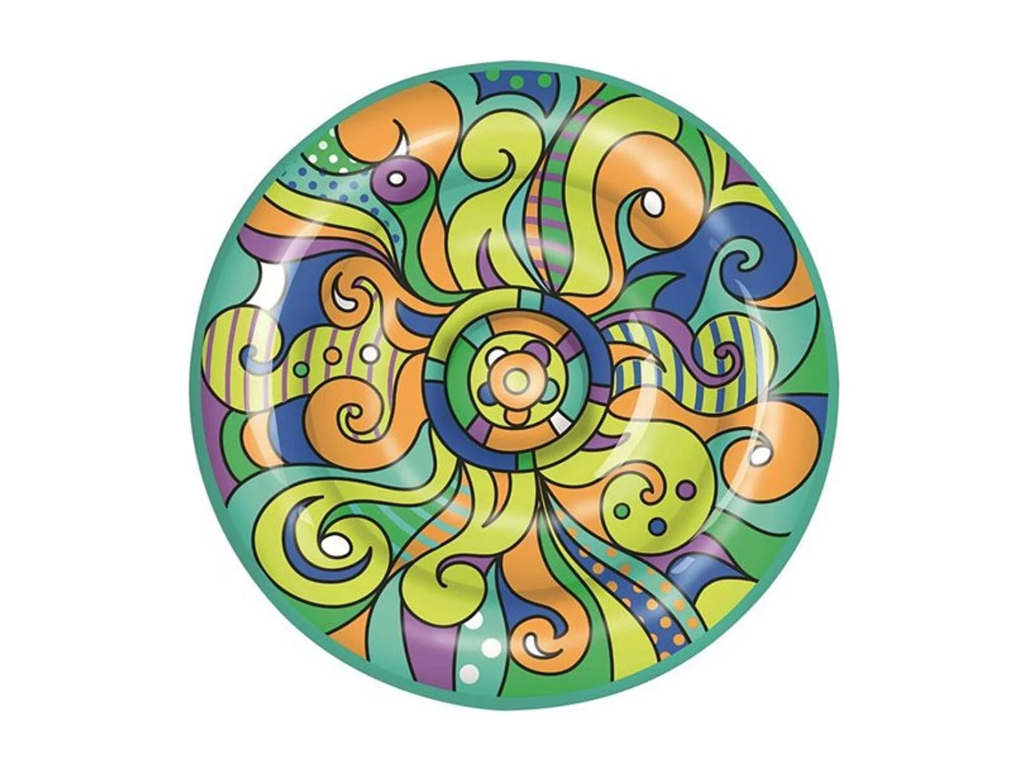 Colchoneta Isla Flotante multicolor 173x173 cm